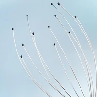 Masseur de tête de poulpe en acier inoxydable, 1 pièce, relaxant de tête gravé, griffe de Massage du cerveau, grattoir du cuir chevelu, soulage les démangeaisons, couleur aléatoire 3
