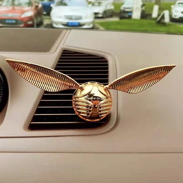 Golden Snitch Car Ornaments Alloy Car Vents Perfume Clip Air