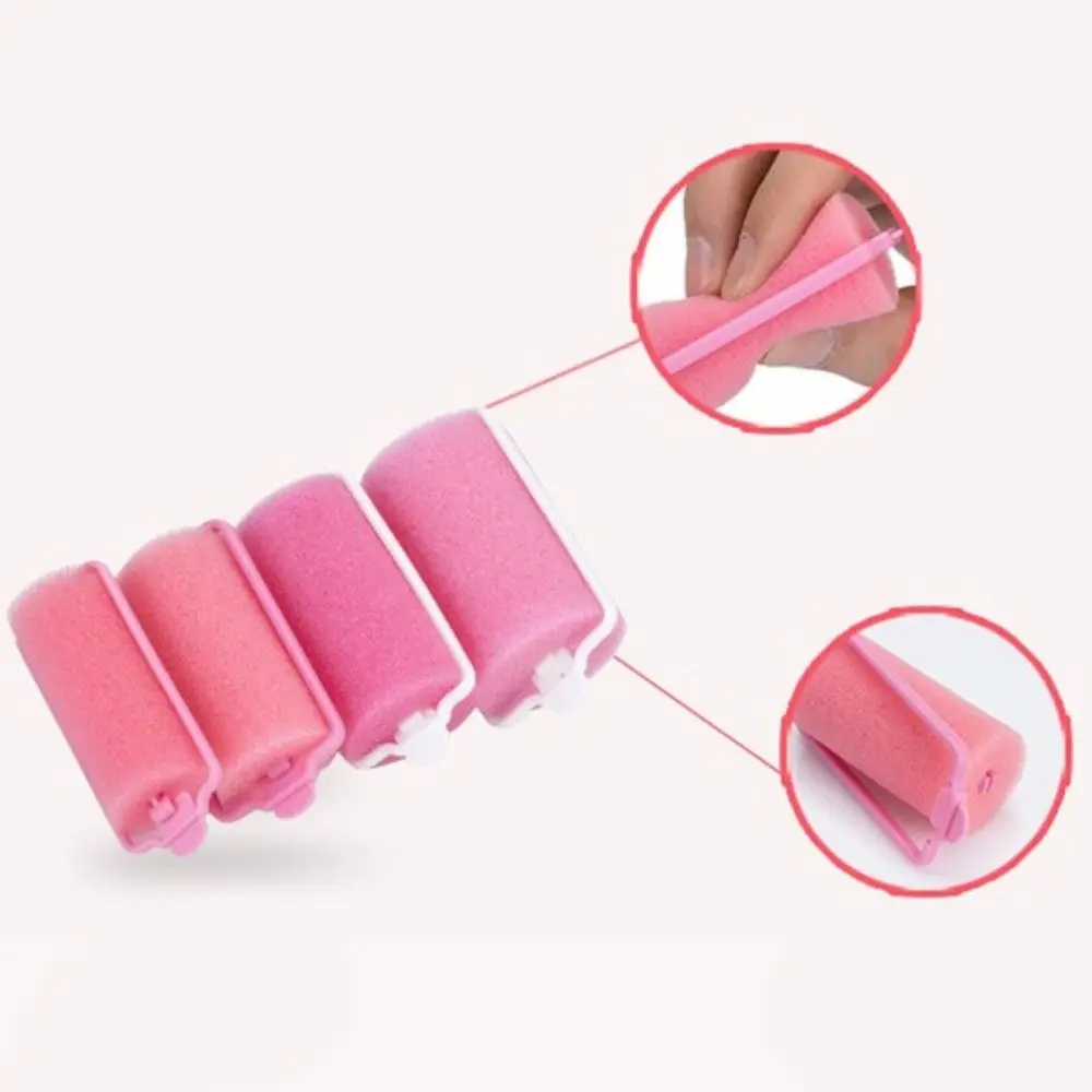 컬러 바버 헤어 스타일링 도구 DIY 컬 트위스트 컬 도구 미용 키트 헤어 컬러 스폰지 폼 쿠션 헤어 롤러