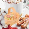 20 Pcs Wood Chip Candy Hamper Mini Basket Fruit Flower Girl Wicker Holder Small Woven Baskets Chocolate Gift Wooden Child 5