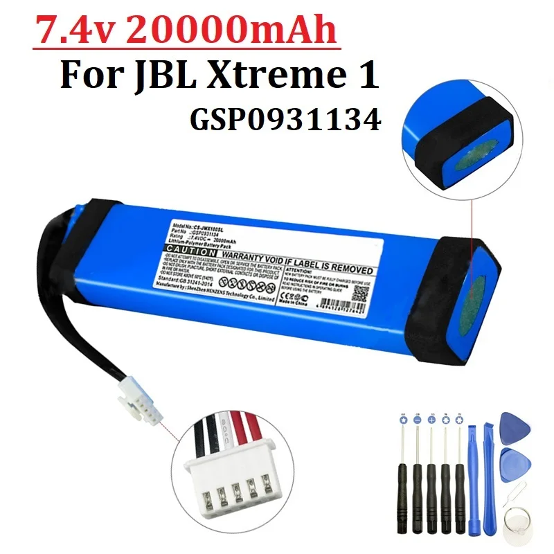 Versione Di Aggiornamento Per Jbl Xtreme 1 Xtreme1 20000Mah Gsp0931134 Batteria Per Jbl Xtreme Altoparlante Bluetooth Wireless Batteria