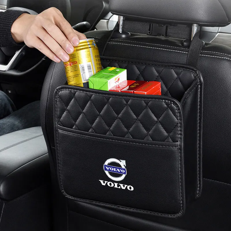 자동차 시트 백 스토리지 박스 교수형 헤드레스트 오거나이저 접이식 수납 포켓 (볼보 xc60 xc90 v40 v60 v50 s60 차량용 액세서리)