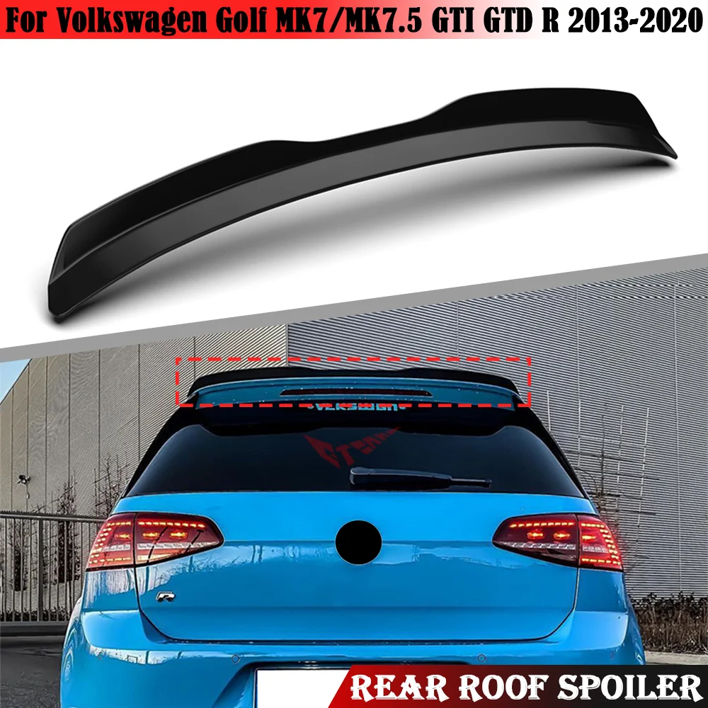 Car Rear Roof Spoiler Lip Wing Lip For Volkswagen Vw Golf 7 Mk7 Gti R 2013-2020 Car Tail Rear Trunk Roof Lip Spoiler Wing