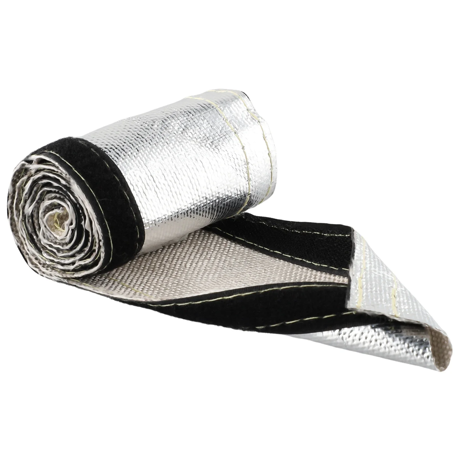 Metallic Heat Shield Sleeve Car Heat Protection Film Fireproof Insulation Mat 2000&deg; Radiant Shielding Sleeve