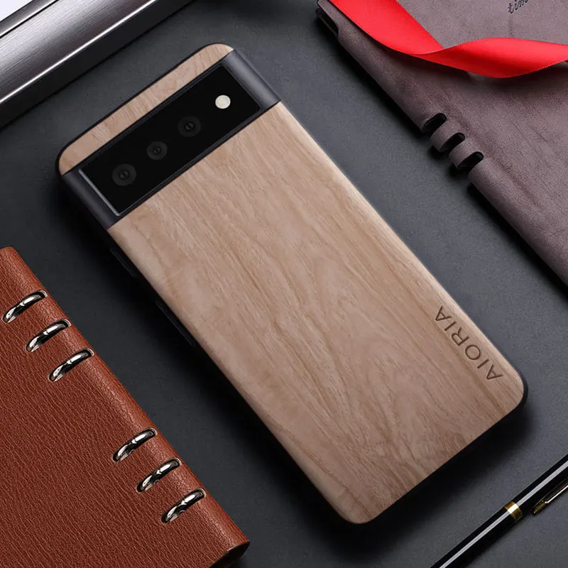Bamboo Wood Pattern Leather Case - Unique Design Back Cover