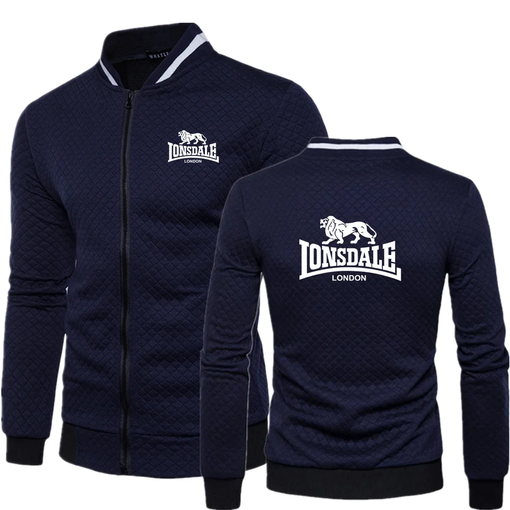 LONSDALE Spring 2023 Men's Printed Hooded Fashion Clothing Pullover Loose Sweater Harajuku Casual Sweatshirt Street Long Sleeves