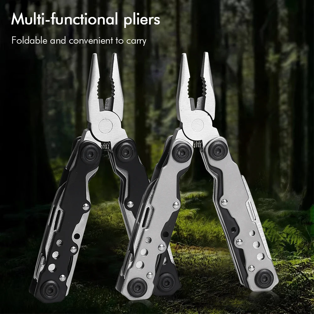 

TURWHO 24 In 1 Hand Tool Multifunctional Folding Pliers Multi Purpose Pliers Outdoor Tools And Equipment Wilderness Survival
