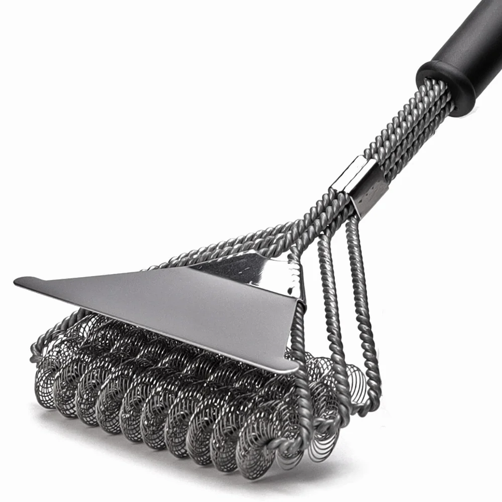 1Pcs Kitchen Tools Safe Grill Brush Perfect Tool For All Grill Types Safe Wire Bristles BBQ Tools Kitchen Accessories
