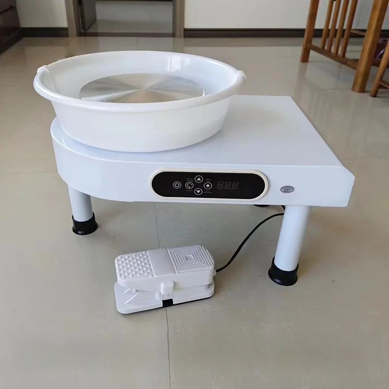 Household Electric Triangle Ceramic Foot Drawing Machine 350W Electric Pottery Machine Foot Pedal Touch Screen