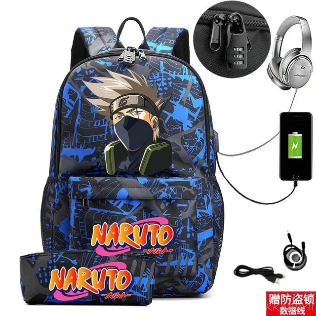 Naruto Schoolbag, Naruto Mochila dos desenhos animados/