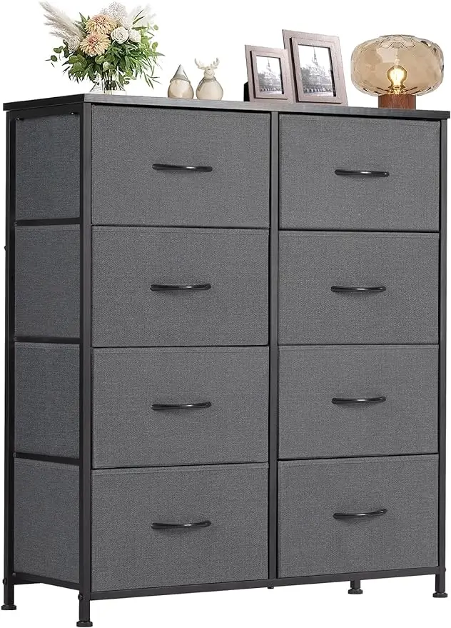 

Sweetcrispy Dresser, Dresser for Bedroom Drawer Dresser Organizer Storage Drawers with 8 Drawers, Chest of Drawers