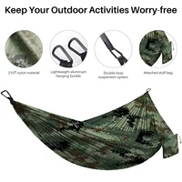 270X140CM Outdoor Garden Camping Hammock Lightweight Parachute Nylon Travel Hiking Swing Hang Sleeping Bed Portable Hanging Bed 3