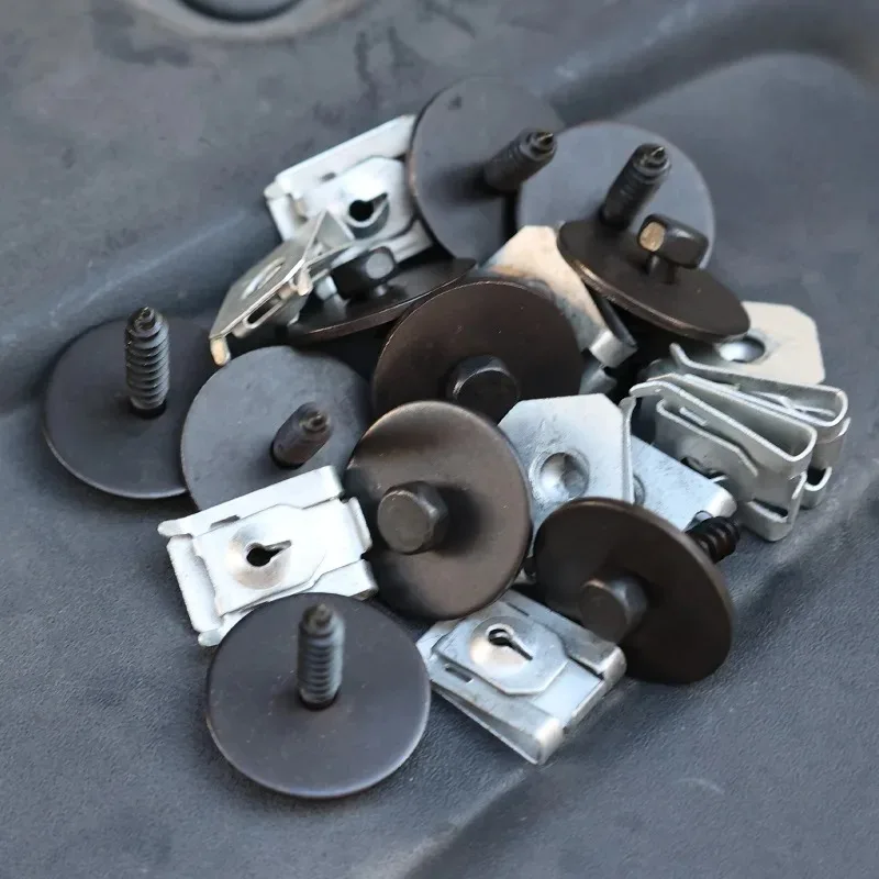 Car Bumper Cover Fender Liner Splash Shield Screw & Self-Locking U-Nut Kit for BMW 07149126886, 07146951655