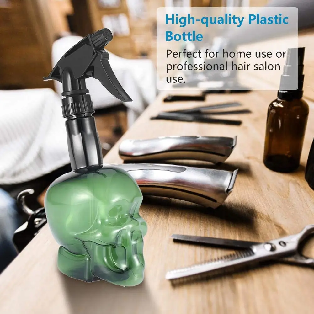 Hairdressing Spray Bottle Barbertop 250ML Hairdressing Spray Bottle Home Skull Shape Nozzle Adjustable Retro Sprayer Salon