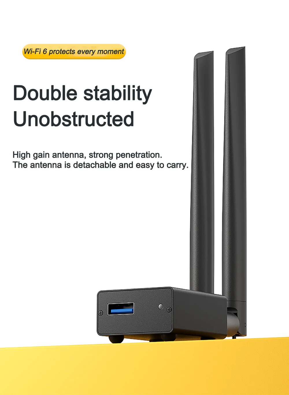 LinkPi 1200Mbps Wireless Network Card Desktop WiFi6 Gigabit 5G Dual-band Network