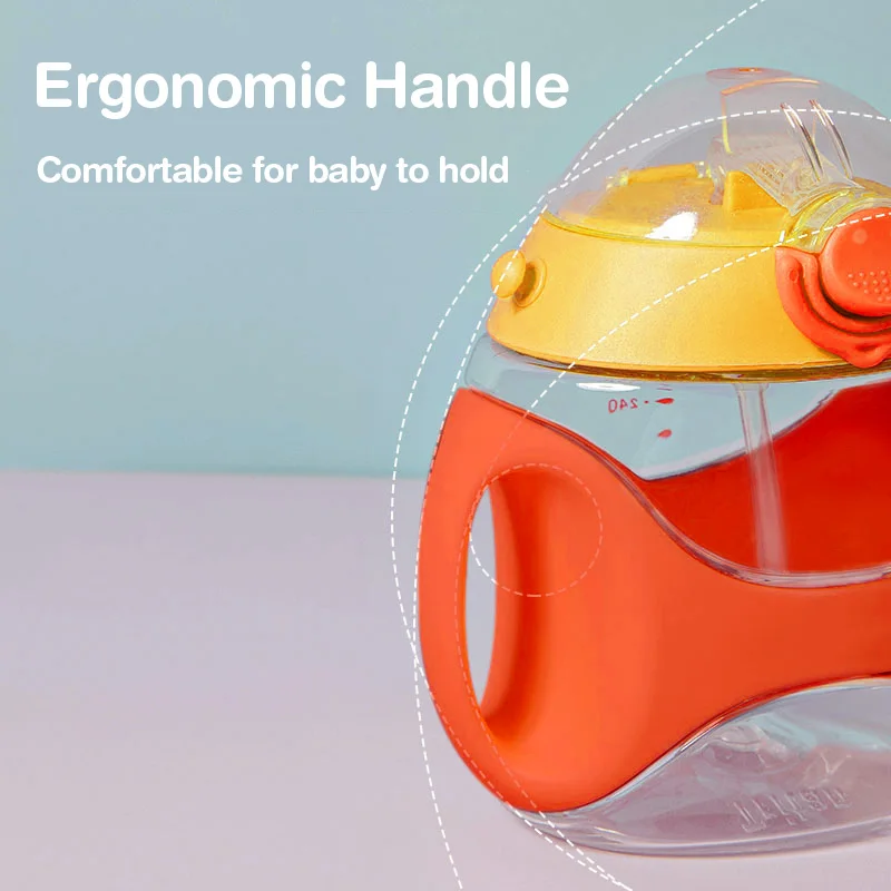 Dr.isla 1pc 330ml Kids Water Sippy Cup Creative Cartoon Baby Cups with Straws Leakproof Water Bottles Outdoor Childrens Cup 6