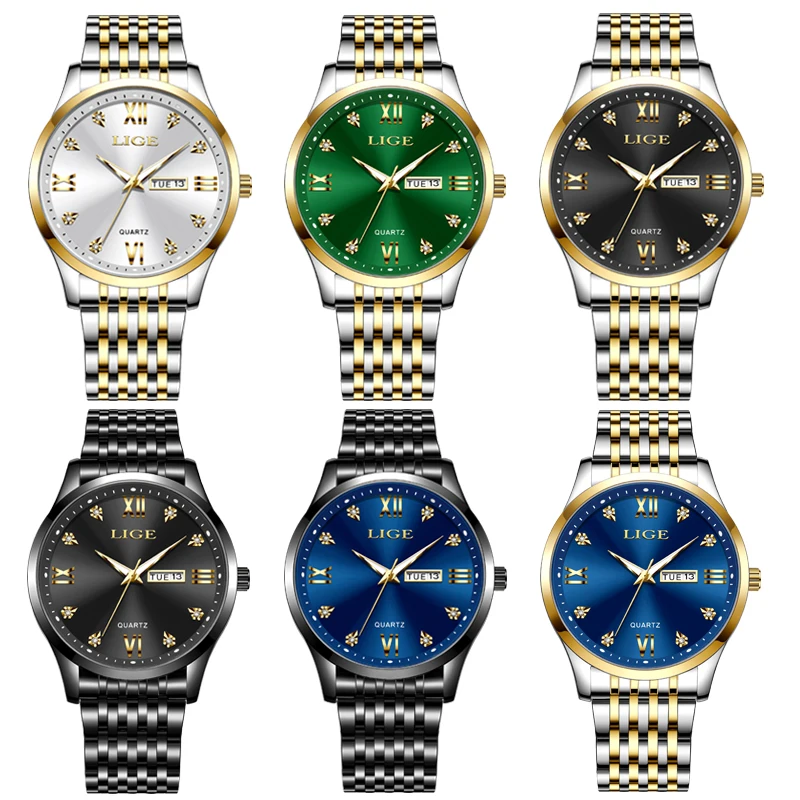Elegant Women's Waterproof Diamond-Accented Bracelet Watch - Fashion Business Luminous Quartz Chronograph
