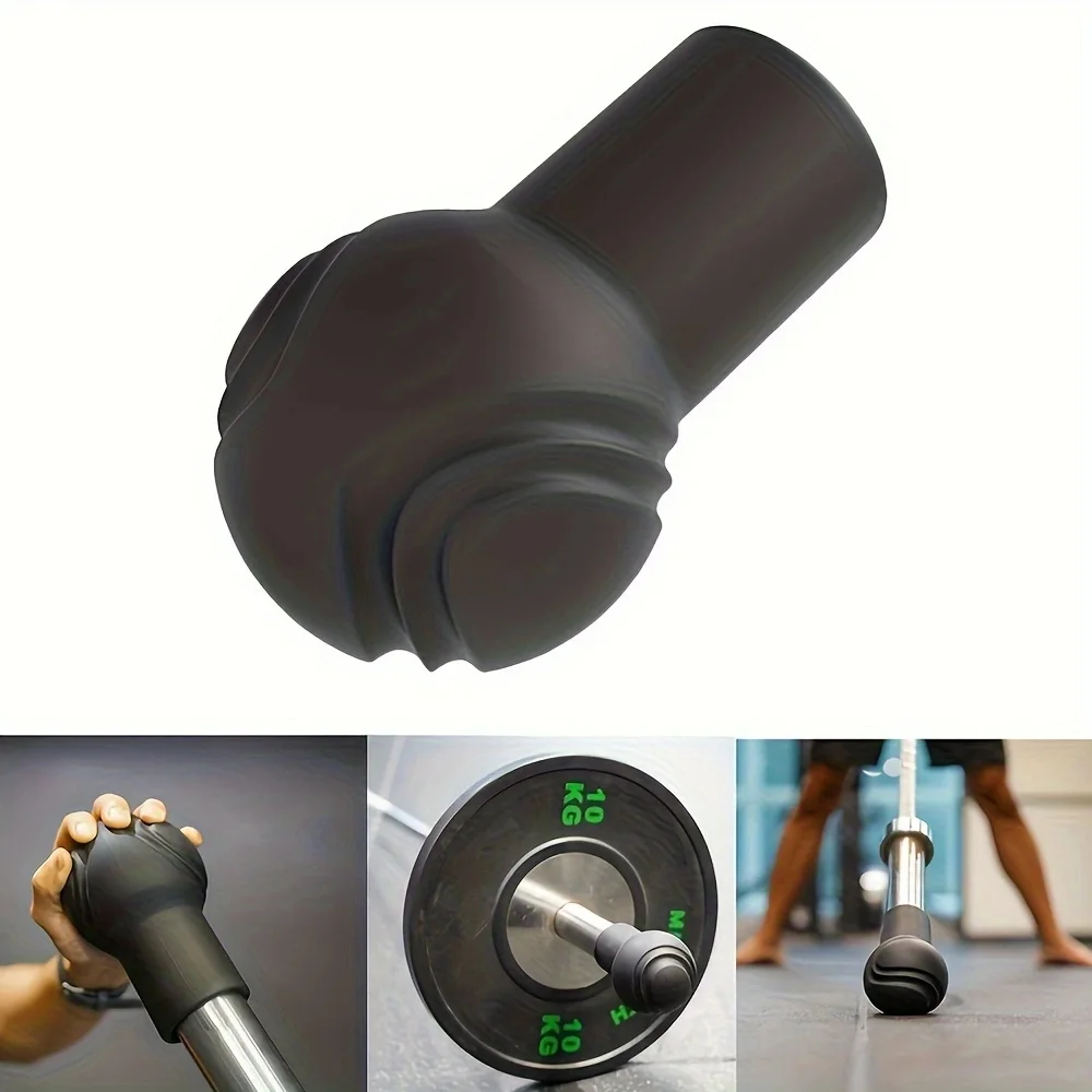 1pc Silicone Barbell Landmine Attachment 2-inch Bars 360&deg; Swivel Deadlifts Squats Rows & Presses