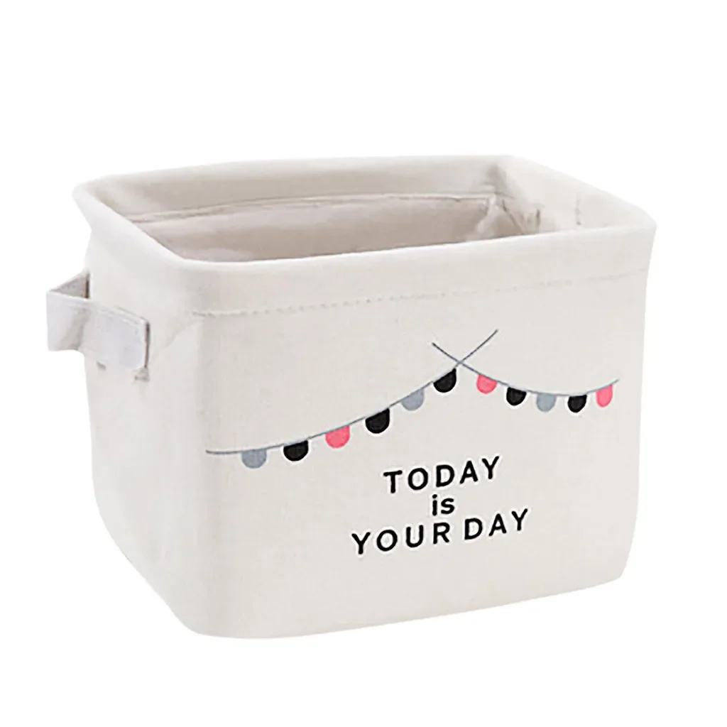 Shelf Organizador Cube Folding Storage Basket for Kids Toys Organizer Waterproof Storage Boxes Bins with Handles Home Office