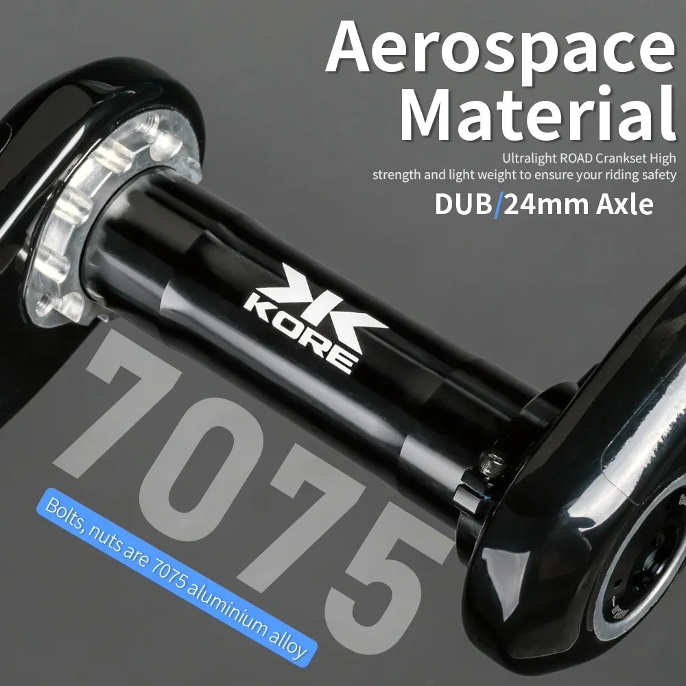 KORE Road Bicycle Crankset Carbon Fiber