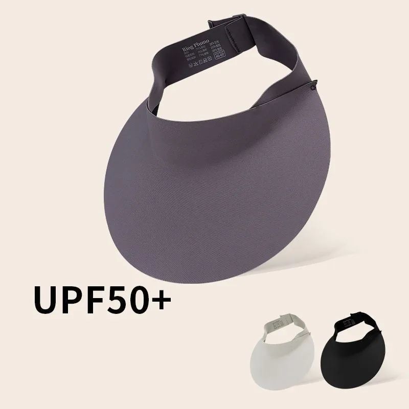 2024 Summer Women's Hollow Top Sun Hat Without A Trace One-piece Anti-ultraviolet Sun Hat Can Be Folded Sports Sun Hat