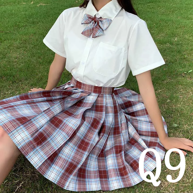 plaid skirt New Korean version of pleated skirt 2022 high waist summer women's skirt sexy plaid mini skirt dance skirt brown skirt