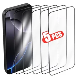 5 - Pack Premium Tempered Glass Screen Protectors - iPhone 15 Plus (5PCS)