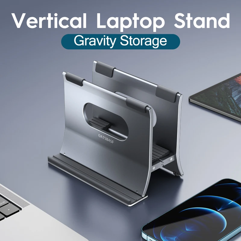Oatsbasf-suporte Vertical Laptop Dissipação de Calor Suporte Gravidade Laptop Suporte Notebook Alumínio Macbook Pro Air Xiaomi Tablet