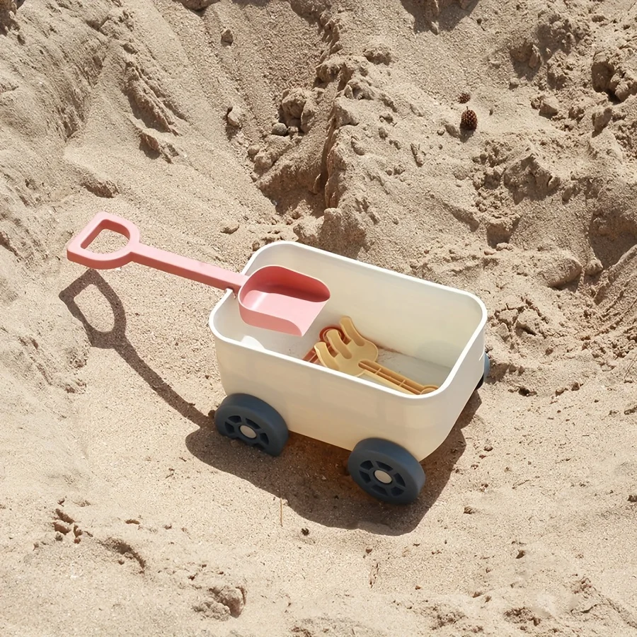 Beach Toys Sand Toys for Kids with Truck Car Sand Shovel Rake Sandbox Toys for Toddlers Kids Boys Cooking Pretend Play Kitchen — view 5