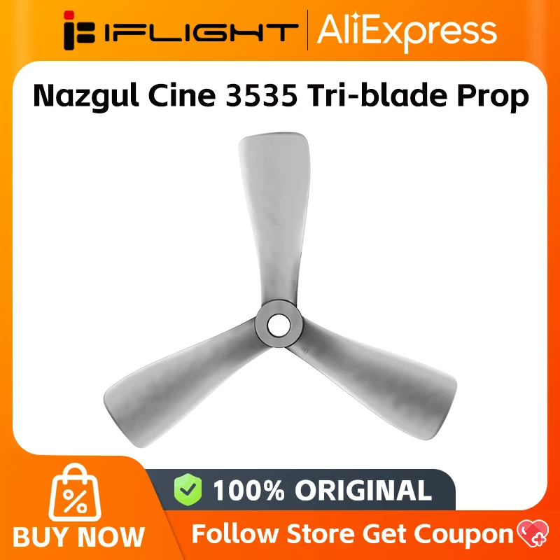 iFlight Nazgul 3535 3.5inch Cine Tri-blade/3 blade Propeller prop 5mm Mounting hole FPV Protek35 part 16pcs 8 Pair