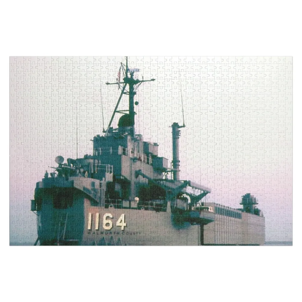 

USS WALWORTH COUNTY (LST-1164) SHIP'S STORE Jigsaw Puzzle Customized Gifts For Kids Personalized Photo Gift Puzzle