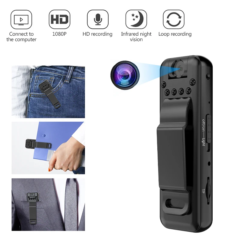 Portable pocket mini camera outdoor sports HD camera professional conference recorder 1920*1080P high definition motion camera 2