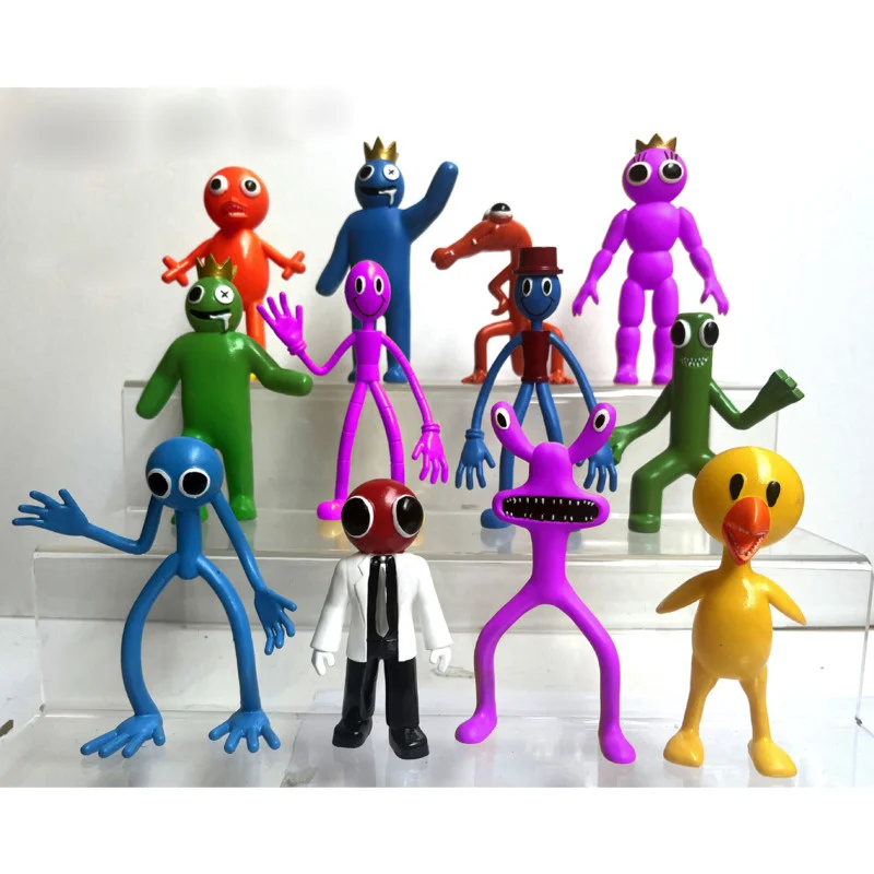 12pcs/set Roblox Rainbow Friends Building Block Toy Figure Model