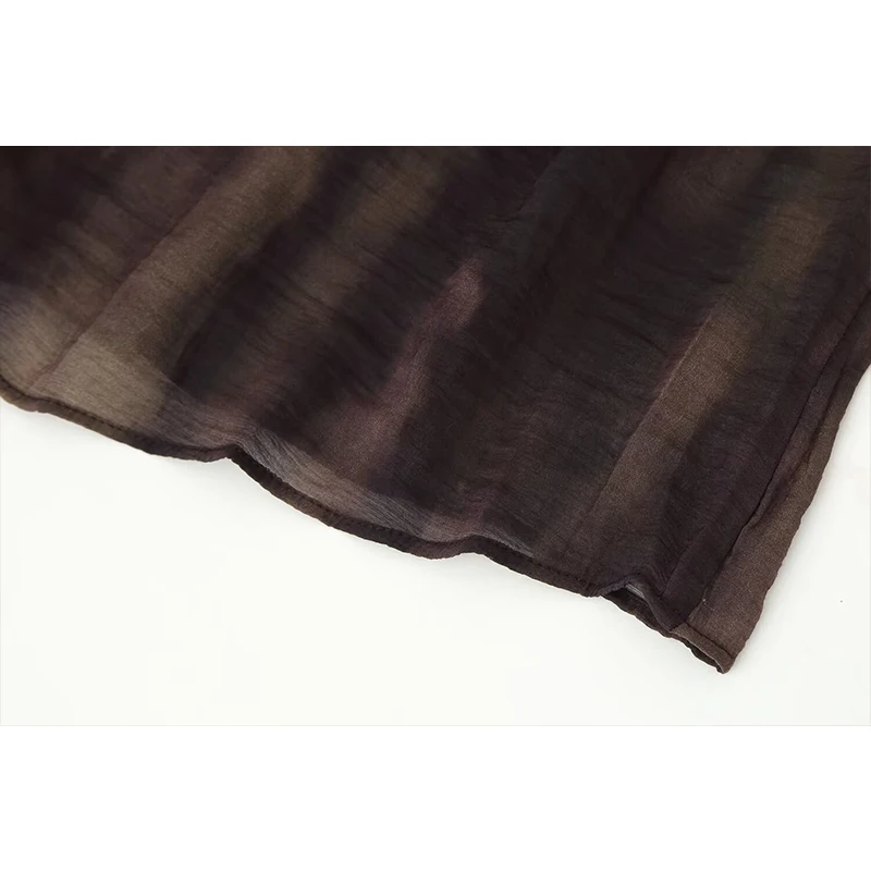 Chic Elegant Pleated Long Skirts For Women Fashion 2025 New With Belt Vintage Midi Skirt High Street Casual Holiday Skirts