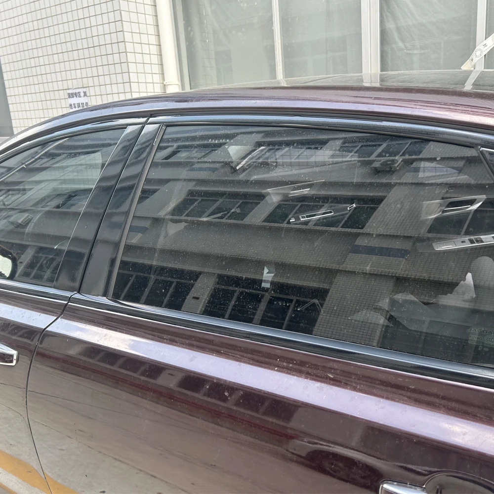 XIULANJIAYOU Garniture Pilier Fenêtre Porte Voiture Pour Jaguar XF X260 XE X760 2015 2016-2023, ABS Baguettes De Montant De Fenêtre Porte Latérale Anti-Rayures Accessoire,A/XE X760 2016-2023