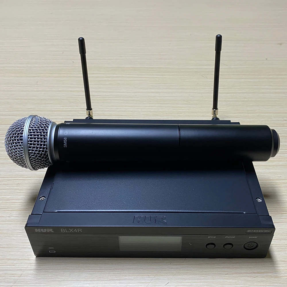 BLX24R BLX4R Wireless Microphone Professional level Stage Wireless system SM 58 handheld MIC For family Karaoke Church Speech