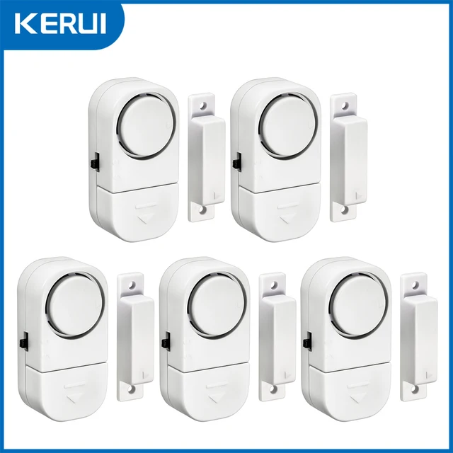KERUI Door Window Sensor with Battery Independent Opening Magnetic Door Sensor 90db Wireless Security Alarm for House Home 1