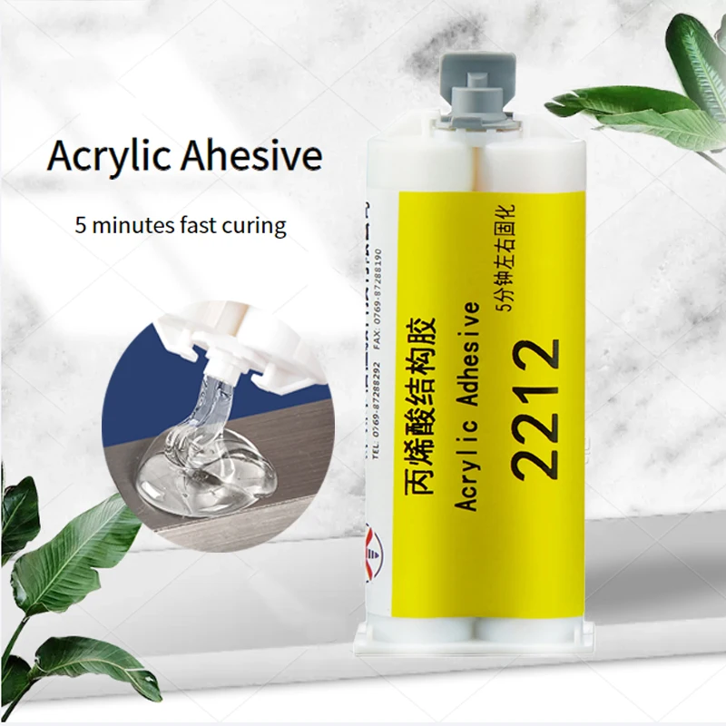 Acrylic Adhesive AB Glue 5 Minutes Quick-drying Transparent Strong Universal Glue for Metal Wood Stone Ceramic Waterproof 2