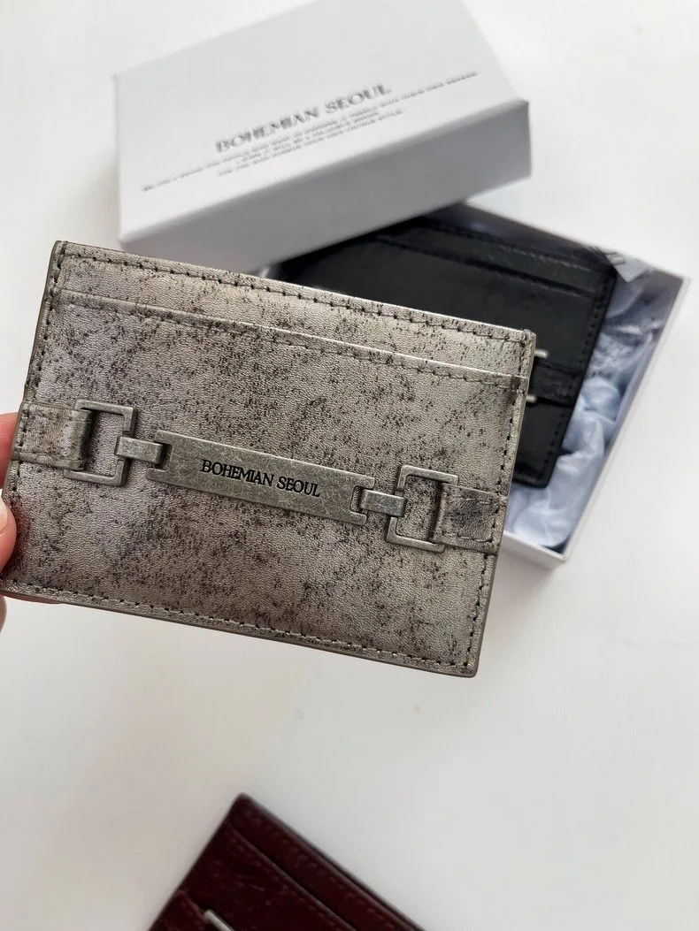 Lux New Arrival Genuine Leather Korea Bohemian Seoul Wallet Card 