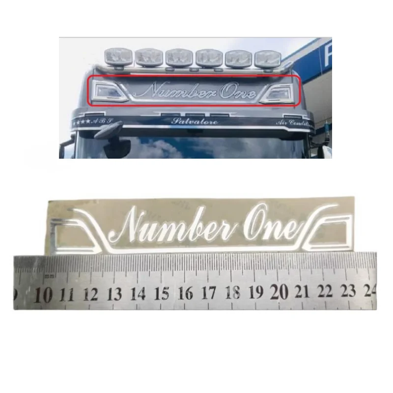 Metal Paste Dome Stickers Decoration Parts for 1/14 Tamiya Truck Tractor Scania 56368 770s DIY RC Cars Upgrade Accessories 6