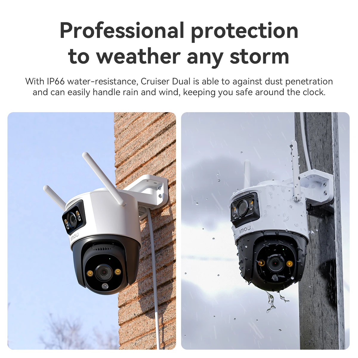 IMOU Cruiser Dual 10MP Two lens resolution Wi-Fi Color Night Vision IP66 Smart Tracking  Two-way Talk For IP Outdoor Camera 3