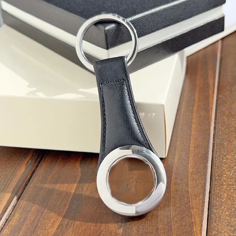 LJ2 Luxury MB Car Key Chain Blue Red Black Leather 316 Stainless Steel High Quality Gift