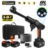 Gisam 200BAR 6-in-1 Brushless Cordless High Pressure Car Washer Rechargeable Lithium Battery Car Cleaning Washer Spray Water Gu 1
