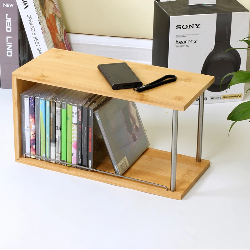 Rotatable Luxury Cd Organizer Rack Disc Stand Display Organizer Portable Floor Wall CD Rack Inlay Porta Dvd Insert Furnitures