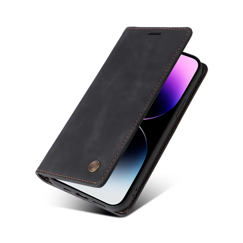 Wallet Flip Case iPhone 16 Ultra 15 14 Plus 13 12 Pro 16Pro Max Cover Suction Cup Leather Stand Phone Protective Bags leather wallet case,leather case,phone case,leather phone case