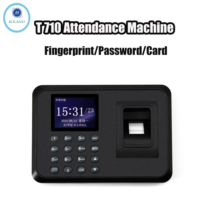 Administrative Attendance Machine Fingerprint Swipe Password Login for Office Attendance And Personnel Records