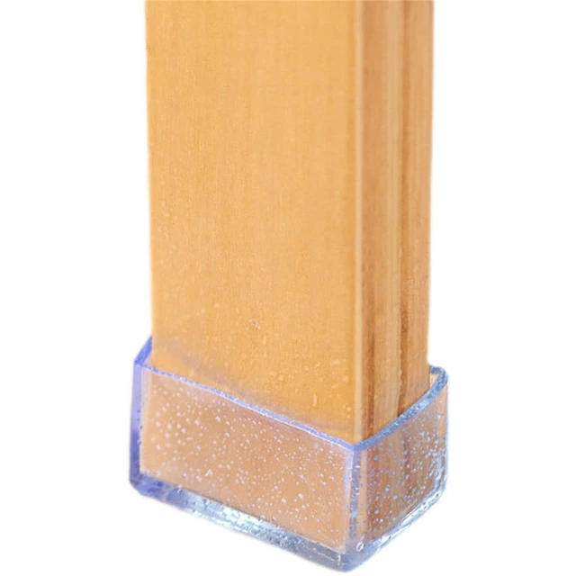 Protecteur de pied de meuble Transparent, couvre-pied de Table et de chaise, capuchon en Silicone résistant à l'usure, réduction du bruit, protection du sol 6