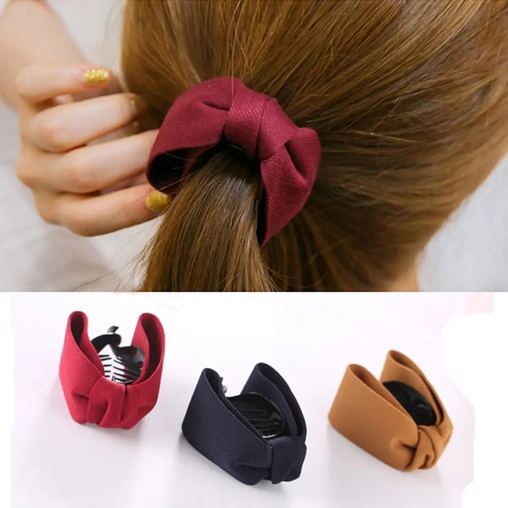 

Jaw Clip for Women Gift Korean Banana Hair Barrette Hair Claw Big Bow Hairpin Hair Clips Jewelry Headwear Ponytail Ties Solid