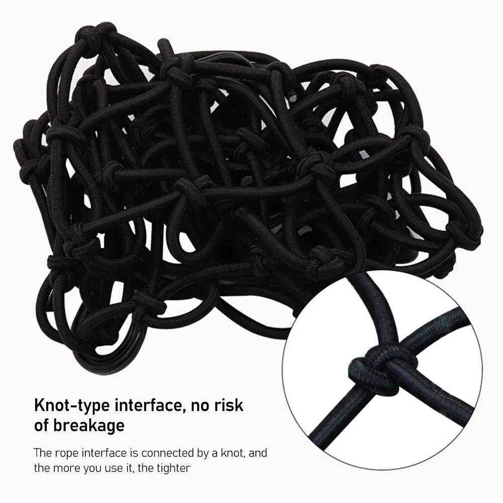 30*30cm Universal Motorcycle Luggage Net Motorbike 6 Hooks Helmet Elastic Net Bag Mesh Web Bungee Helmet Bike Tank Car styling