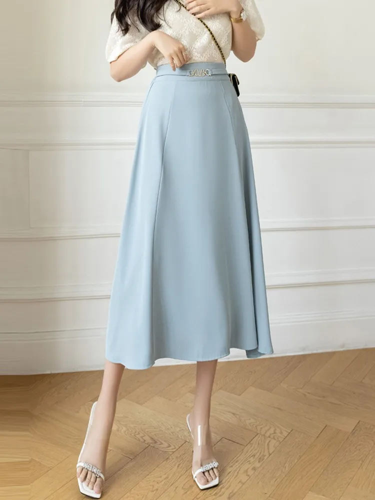 Pantalones Que Parecen Falda Green Skirt ZuoxiaoTang Falda